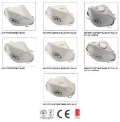 FFP1/FFP2/FFP3; P1/P2/P3 DUST/MIST MASK